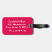 Wifey書の変更できる背景 ラゲッジタグ (裏面横)