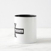 Wifey犬のお母さんのボスのおもしろいなコーヒー・マグ マグカップ (中央)