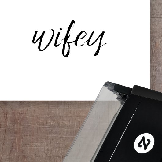 Wifey -お洒落花嫁のための黒書道 セルフインキングスタンプ