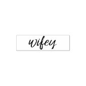 Wifey -お洒落花嫁のための黒書道 セルフインキングスタンプ (デザイン)