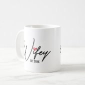Wifey オリジナルデザイン コーヒーマグカップ (正面左)