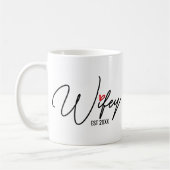 Wifey オリジナルデザイン コーヒーマグカップ (左)