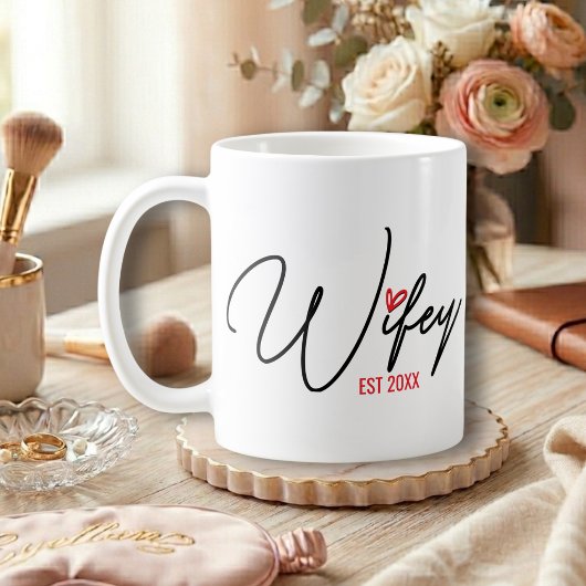 Wifey オリジナルデザイン コーヒーマグカップ