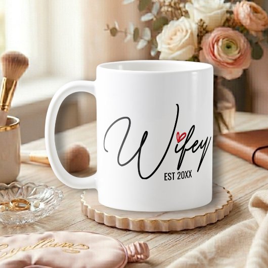 Wifey オリジナルデザイン コーヒーマグカップ
