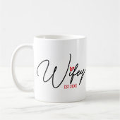 Wifey オリジナルデザイン コーヒーマグカップ (左)