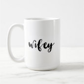 Wifey コーヒーマグカップ (左)