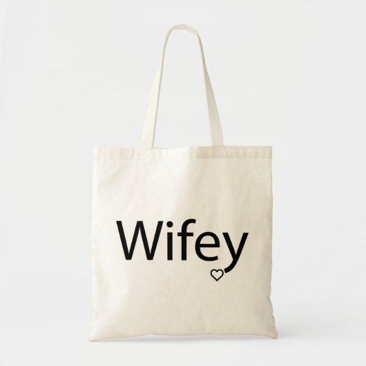 Wifey – 予算トート トートバッグ (正面)