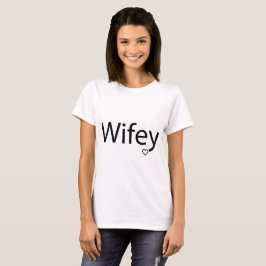 Wifey – 女性の基本Tシャツ Tシャツ
