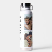 Wifey 4 Photo Collageバレンタインデーのプレゼント ウォーターボトル (背面)