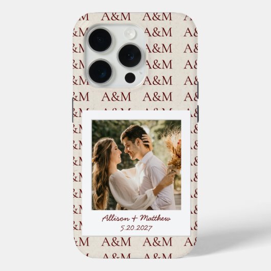 Wifey and Hubby Matching Personalized Phone Cases Case-Mate iPhoneケース (裏面)