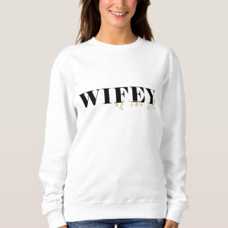 Wifey crewneck Sweatshirt for newly married couple スウェットシャツ