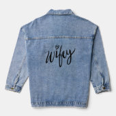 Wifey denimジーンズのジャケット デニムジャケット (裏面)
