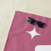 Wifey Est年または名前レトロフォント任意の色 ビーチタオル (インサイチュ)