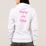 Wifey for Lifeyフード付 パーカ<br><div class="desc">これは、おもしろいスクリプトの州「Wifey for Lifey」を持つ新婚の花嫁のための愛らしいフード付である。ブライダルシャワーの素晴らし贈り物で、結婚式の日に髪を作り、メイクや変更を非常に簡単にする。下にスクロールして他の可愛いWifeyアイテムを見る。</div>