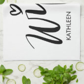 Wifey kitchen towel gift with personalized name キッチンタオル (折り畳み)
