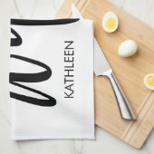 Wifey kitchen towel gift with personalized name キッチンタオル (四つ折り)