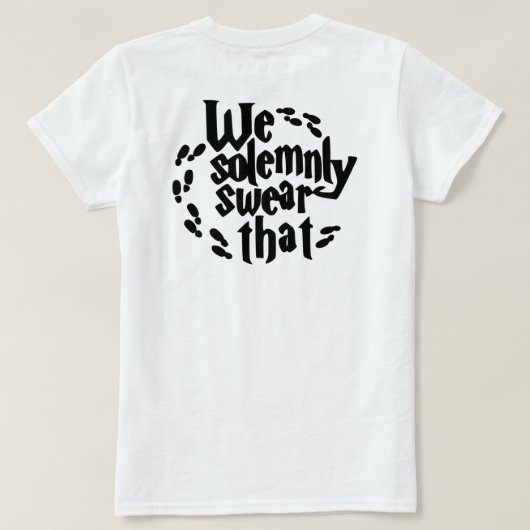 Wifey Potterカップルシャツ Tシャツ (デザイン裏面)