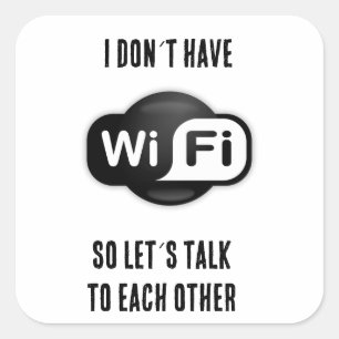 Wifiおもしろいを使用しない スクエアシール