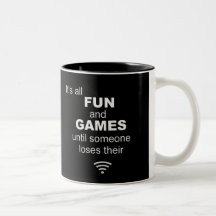 WiFiおもしろいインターネットを失う – 黒