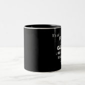 WiFiおもしろいインターネットを失う – 黒 ツートーンマグカップ (中央)