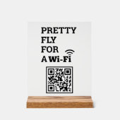WifiかわいらしスキャンでQRコードを接続する アクリルサイン (正面)