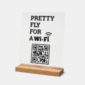 WifiかわいらしスキャンでQRコードを接続する アクリルサイン (傾斜)