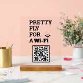 WifiかわいらしスキャンでQRコードを接続する アクリルサイン (ウェディング)