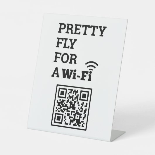 WifiかわいらしスキャンでQRコードを接続する 台座サイン (正面)