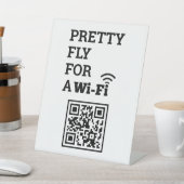 WifiかわいらしスキャンでQRコードを接続する 台座サイン (インサイチュ)