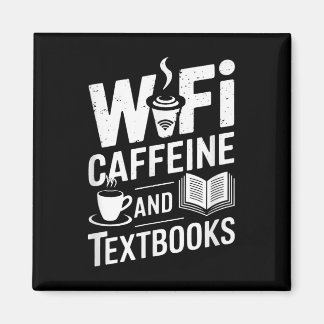 Wifiとカフェインと教科書 マグネット