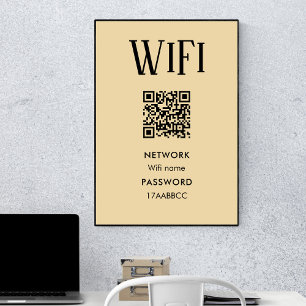 Wifiに接続 スキャンしてWifiのパスワードを接続 ポスター