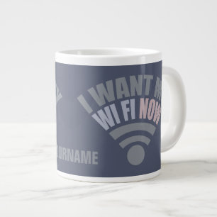 WiFiのカスタムのマグ ジャンボコーヒーマグカップ