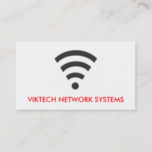 WiFiのネットワークコンピュータの名刺 名刺