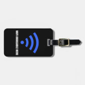 Wifiの利用できるここに荷物のラベル ラゲッジタグ (正面横)