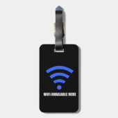 Wifiの利用できるここに荷物のラベル ラゲッジタグ (裏面縦)