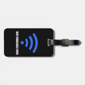 Wifiの利用できるここに荷物のラベル ラゲッジタグ (裏面横)