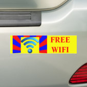 Wifiの自由なバンパーステッカー バンパーステッカー (車上)