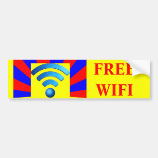 Wifiの自由なバンパーステッカー バンパーステッカー