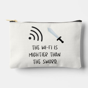 WiFiは剣よりも強い アクセサリーポーチ