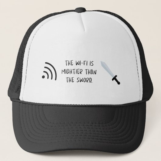 WiFiは剣よりも強し キャップ (正面)