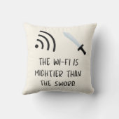 WiFiは剣よりも強し クッション (裏面)