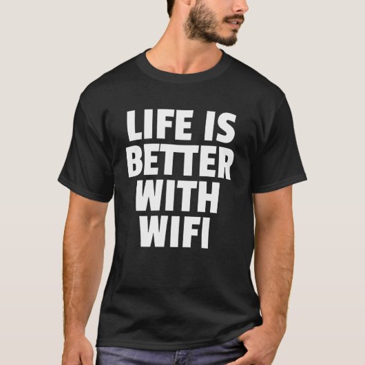 Wifiを使用する Tシャツ (正面)