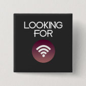 Wifiを探している 缶バッジ (正面)