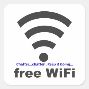 WiFiを考える声喩の単語の雑談 スクエアシール