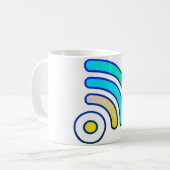 WiFiアイコンコーヒーマグ コーヒーマグカップ (正面左)