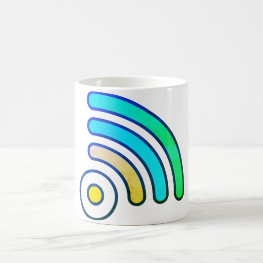WiFiアイコンコーヒーマグ コーヒーマグカップ (中央)