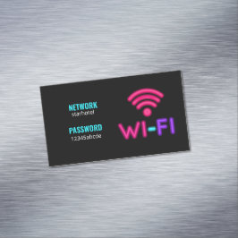 Wifiインターネットネットワークパスワード マグネット名刺