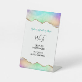 WiFiインターネットパスワードエレガント美しいサロン 台座サイン