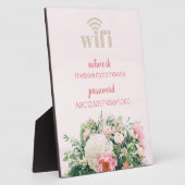 Wifiインターネットパスワードサロン美しい事業署名 フォトプラーク (側面)