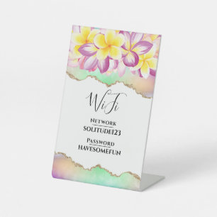 WiFiインターネットパスワードバケーションビーチハウス 台座サイン